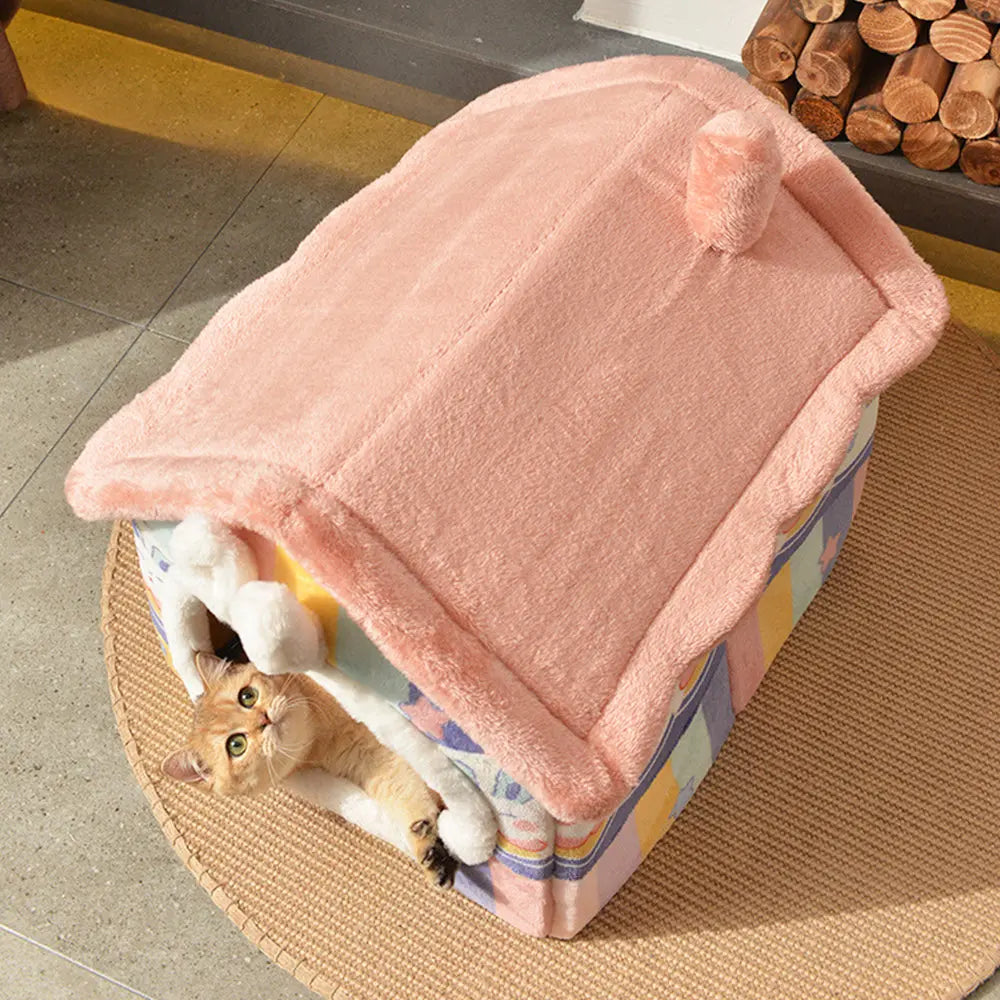 PurrCottage - Gemütliches Katzenhaus Mit Niedlichen Designs