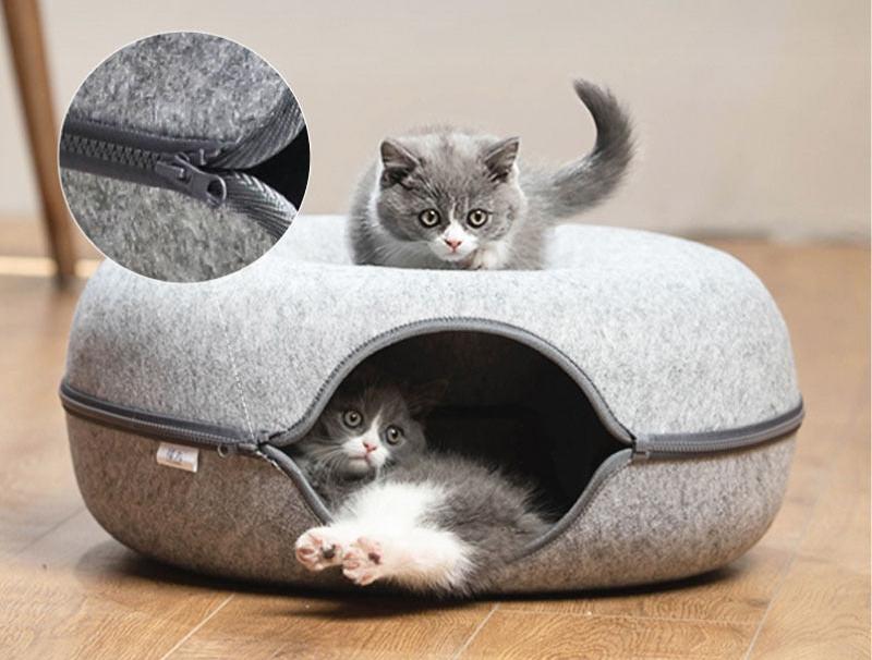 CozyCave - Stilvolles Katzenbett