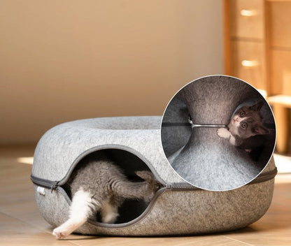 CozyCave - Stilvolles Katzenbett